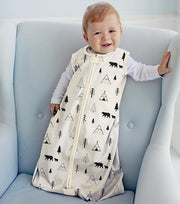 Mama Cheetah Baby Sleep Sack 0.5 TOG, Organic Cotton Baby Wearable Blanket with Two-Way Zipper, Swaddle Transition Baby Sleeping Bag for Newborn Infant Toddler Boy Girl, 0-6 Months