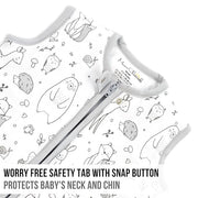 Mama Cheetah Baby Sleep Sack 2.5 TOG, Organic Cotton Baby Wearable Blanket with Two-Way Zipper, Swaddle Transition Baby Sleeping Bag for Newborn Infant Toddler Boy Girl, 12-18 Months
