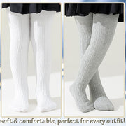 Mini angel Baby Tights Toddler Girl Tights Seamless Cable Knit Leggings Soft Cotton Stockings Pantyhose 3/4/5 Pack