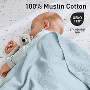 GLLQUEN BABY Muslin Swaddle Blankets for Girls Boy, 4-Pack Baby Blankets for Girl Boy, Newborn Receiving Blanket, Baby Swaddle Blanket Unisex, Baby Essentials, Registry & Gift, 40 x 38 inches