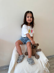 Colorful Leopard Soft Sole Baby Moccasins