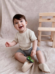 Velvet Soft Sole Baby Moccasins – Cream