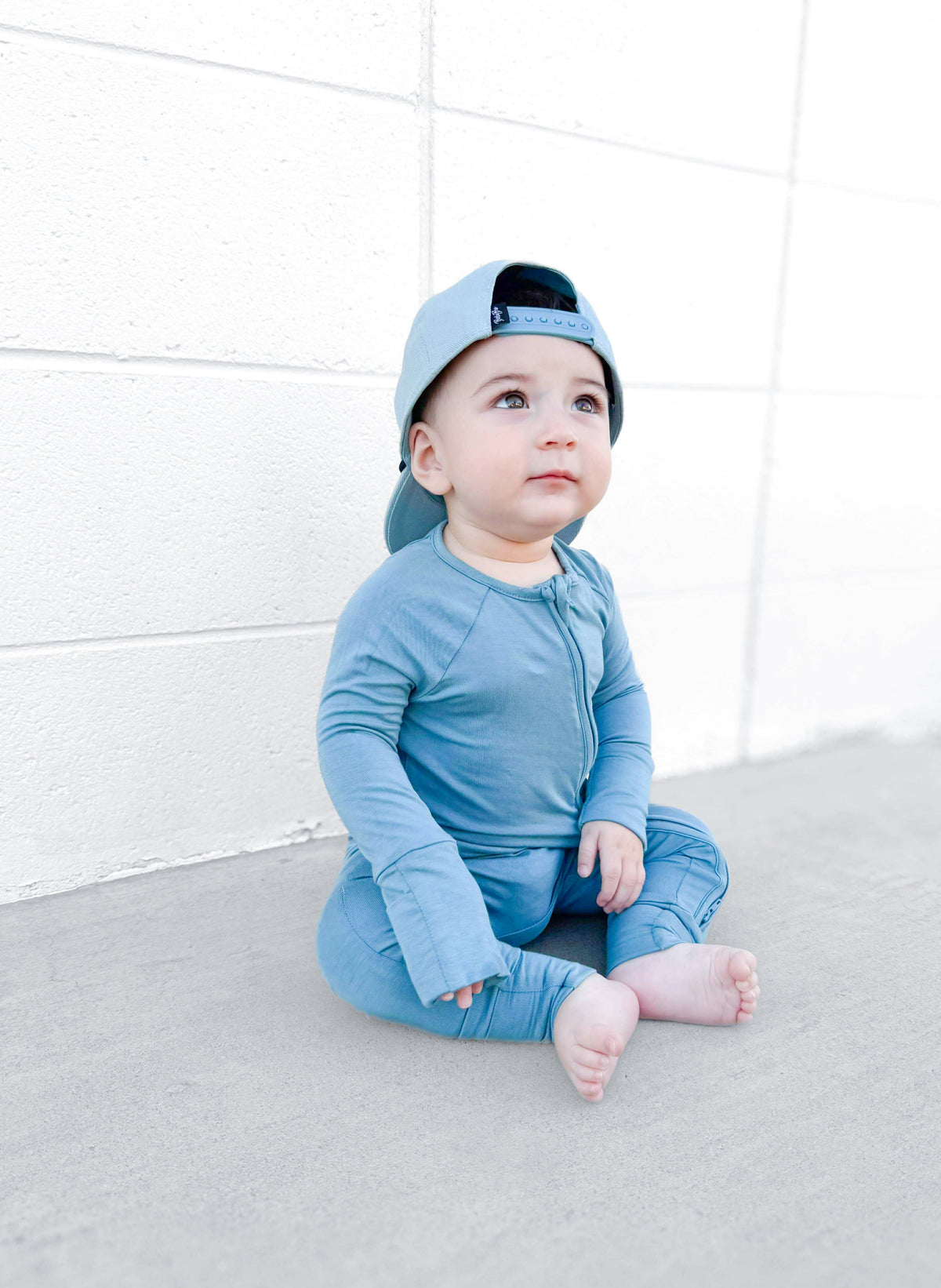 Blue Jean Baby | Infant Bamboo Zip Romper