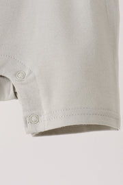 Gray Scarecrow Embroidery Romper