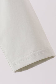 Sage turkey embroidery shirt
