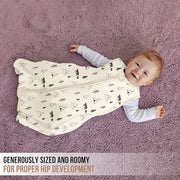 Mama Cheetah Baby Sleep Sack 0.5 TOG, Organic Cotton Baby Wearable Blanket with Two-Way Zipper, Swaddle Transition Baby Sleeping Bag for Newborn Infant Toddler Boy Girl, 0-6 Months