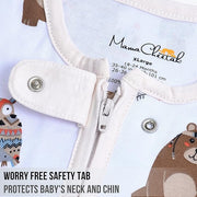 Mama Cheetah Baby Sleep Sack 0.5 TOG, Organic Cotton Baby Wearable Blanket with Two-Way Zipper, Swaddle Transition Baby Sleeping Bag for Newborn Infant Toddler Boy Girl, 0-6 Months
