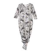 Western Cowboy Rodeo Baby Gown -  Bamboo Newborn Layette