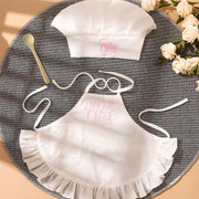 One-month-old Baby Photo Outfit Tall-top Hat Lace-trimmed Embroidery Little Chef Costume
