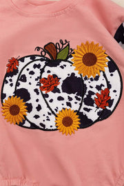 Sunflower Pumpkin Long Sleeve Onesie