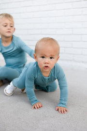Blue Jean Baby | Infant Bamboo Zip Romper
