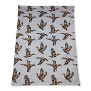 Camo duck green hunting fall baby boys blanket