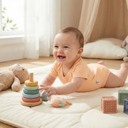 Bamboo Baby Bodysuit in Peach Fuzz