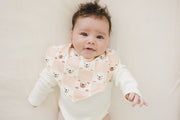 GOTS Certified Organic Cotton Bib - Checkered Bear