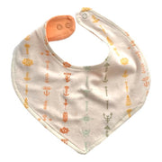 Organic Cotton Baby Bib – GOTS Certified Drool Bib for Newborns – Boho Floral