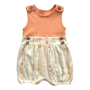 Organic Cotton Baby Bubble Romper – GOTS Certified Infant Outfit – Boho Floral