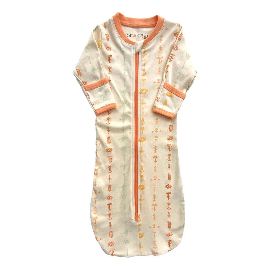 Organic Cotton Baby Sleep Sack – GOTS Certified Wearable Blanket – Boho Floral