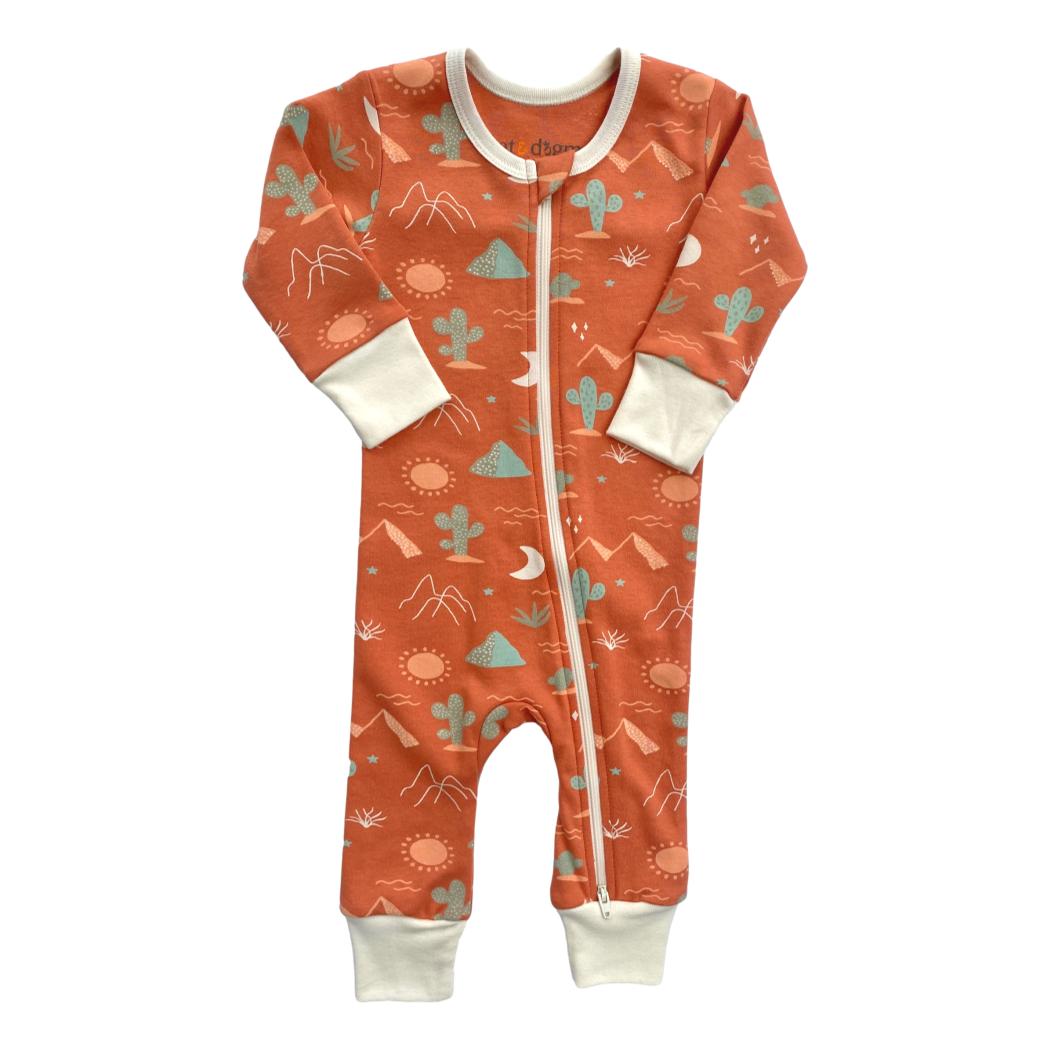 GOTS Certified Organic Cotton Zippy - Desert