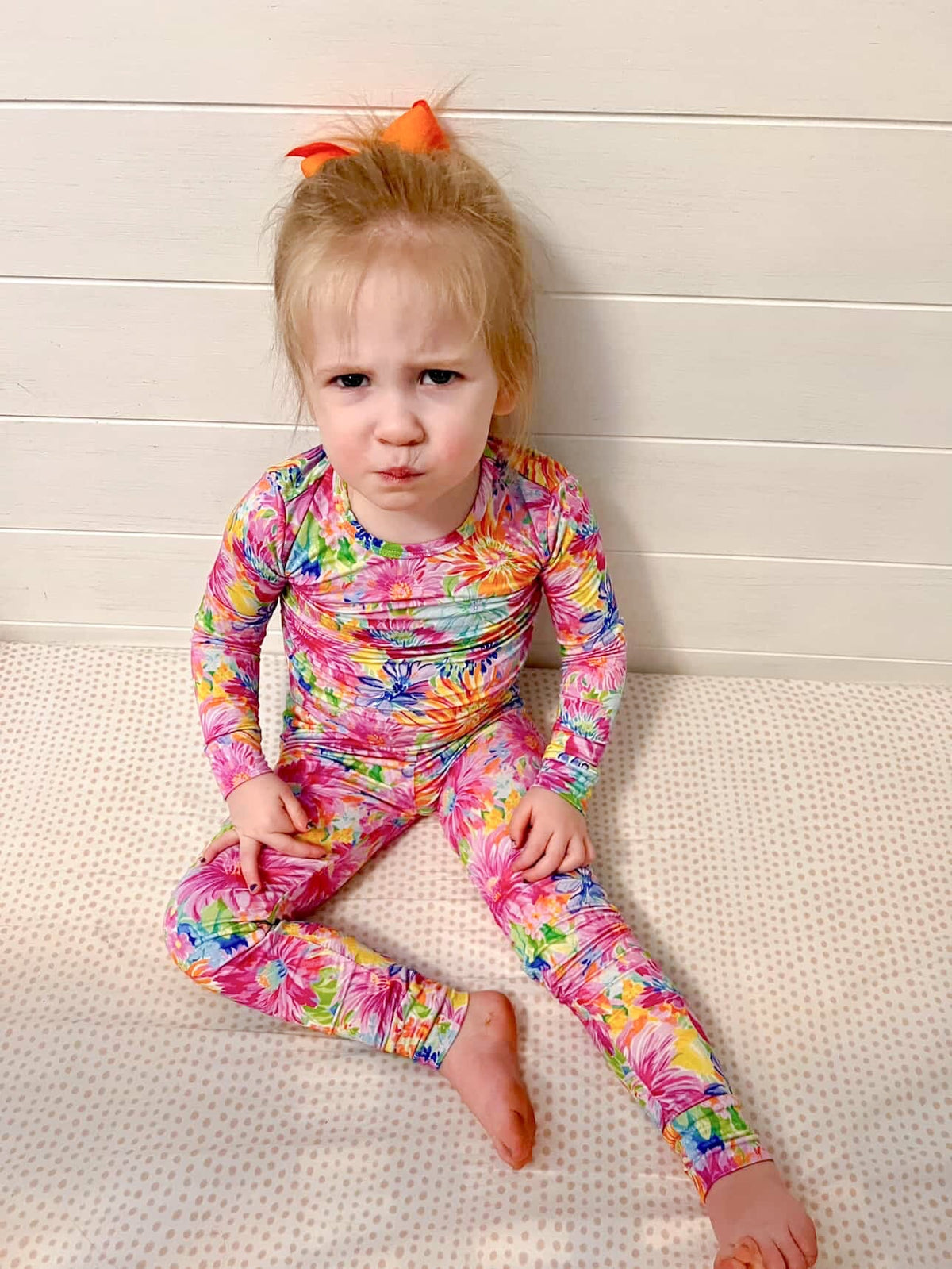 Neon Floral Bamboo Toddler 2 Piece Set