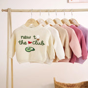 Hand-Embroidered New to the Club Golf Sweater