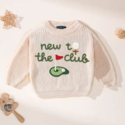 Hand-Embroidered New to the Club Golf Sweater
