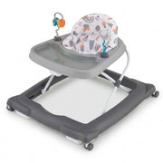 Foldable Baby Walker with Removable Seat and Adjustable Height for 6-12 Months