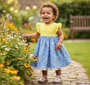 Blossom Organic Cotton Toddler Dress – Everyday Summer Dress for Girls