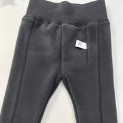 Fleece-Lined Ribbed Footed Leggings – Thermal Winter Toddler & Baby Pants
