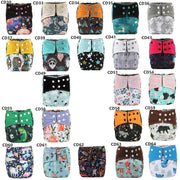 Luxury Charcoal Bamboo Baby Cloth Diaper Nappy Washable Reusable Double Gusset Square Tabs Nappies for Baby and Kids