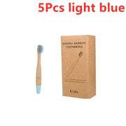 New Organic Children's Bamboo Toothbrush 10 Colors Soft Bristles Biodegradable Eco-Friendly Handle for Kids