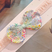 ILuxury Handmade Infant Child Hair Band Three-dimensional Alloy Rhinestone Crown Headdress  Elastic Headband Turban For Baby Girls