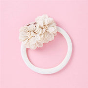 ILuxury Handmade Infant Child Hair Band Three-dimensional Alloy Rhinestone Crown Headdress  Elastic Headband Turban For Baby Girls
