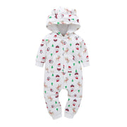 Modern High Quality Newborn Infant Baby Clothes Fleece Jumpsuit Boys Romper Hooded Jumpsuit Bear For Kids
