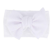 Baby Accessories Infant Baby Girl Cute Bow Headband Newborn Solid Headwear Headdress Nylon Elastic Hair Band Bow For Girls