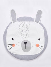 Play Mat Cartoon Animal Baby Mats Newborn Infant Crawling Cotton Round Floor Carpet Rugs Mat for Kids Room Nursery Decor