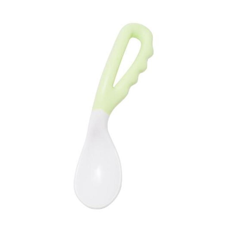 Baby Food Supplement Feeding Spoon Children's Products Curved Handle Easy To Grasp Children Tableware Baby Diet Training Spoon for eating TV