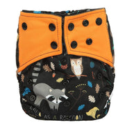 Luxury Charcoal Bamboo Baby Cloth Diaper Nappy Washable Reusable Double Gusset Square Tabs Nappies for Baby and Kids
