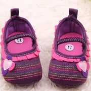 Baby Shoes Flower Ruffled First Walkers Toddler Soft Sole Patchwork Kids Comfortable Pre Walkers Shoe