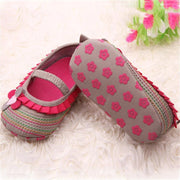 Baby Shoes Flower Ruffled First Walkers Toddler Soft Sole Patchwork Kids Comfortable Pre Walkers Shoe