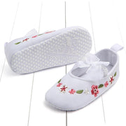 Newborn First Walkers Toddler Shoes Non-slip Baby Girls Kids Floral Shoes Princess Shoes Soft Sole Kids Toddler Infant Boots