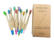 New Organic Children's Bamboo Toothbrush 10 Colors Soft Bristles Biodegradable Eco-Friendly Handle for Kids