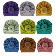 Trend New Mother & Baby Hat Soft Cotton Turban Hat Baby Elastic Toddler Infant Cap For Girls and Women