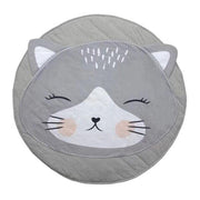 Play Mat Cartoon Animal Baby Mats Newborn Infant Crawling Cotton Round Floor Carpet Rugs Mat for Kids Room Nursery Decor