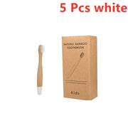 New Organic Children's Bamboo Toothbrush 10 Colors Soft Bristles Biodegradable Eco-Friendly Handle for Kids