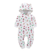 Modern High Quality Newborn Infant Baby Clothes Fleece Jumpsuit Boys Romper Hooded Jumpsuit Bear For Kids