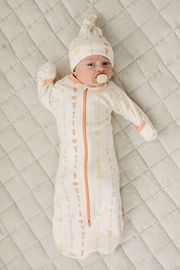 Organic Cotton Baby Sleep Sack – GOTS Certified Wearable Blanket – Boho Floral