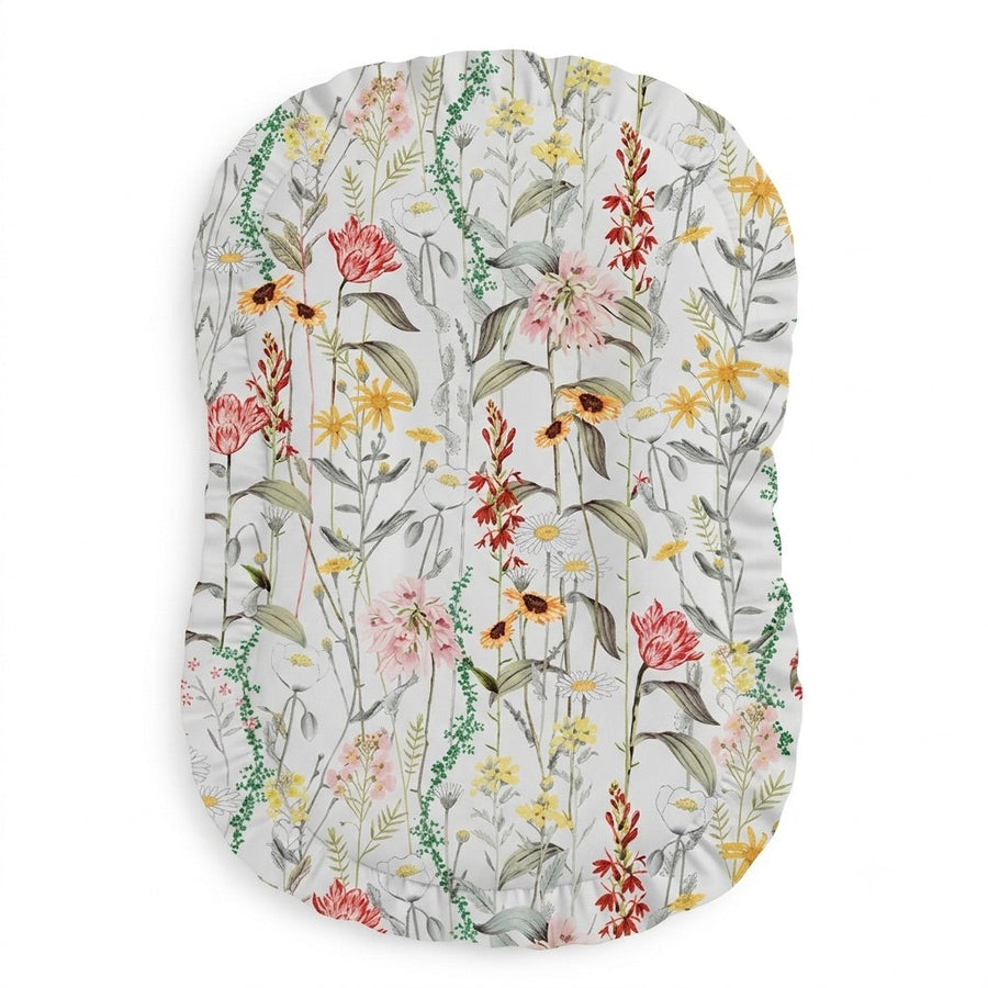 Wild Floral Ruffle Baby Lounger Cover