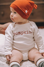 Pumpkin Organic Bodysuit Long Sleeve