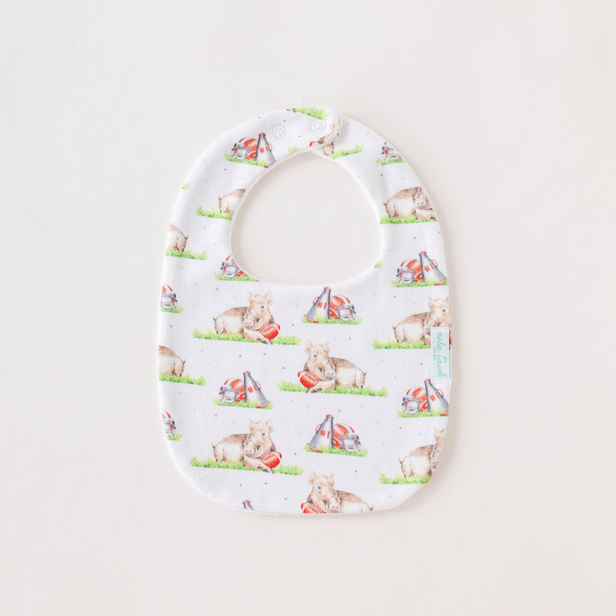 Boar Mascot Mania Organic Cotton Baby Bib