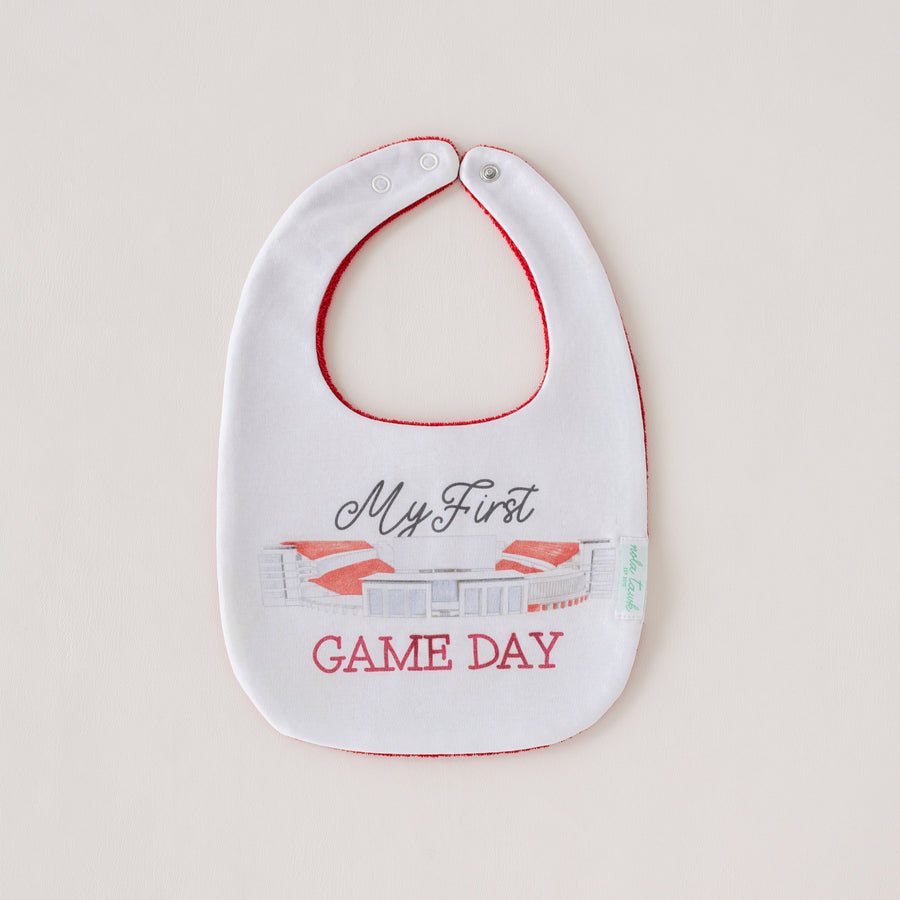 My First Game Day - Arkansas Organic Cotton Baby Bib